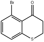 4H-1-Benzothiopyran-4-one, 5-bromo-2,3-dihydro- Struktur