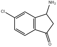 1H-Inden-1-one, 3-amino-5-chloro-2,3-dihydro- Struktur