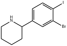 2-(3-bromo-4-iodophenyl)piperidine Struktur