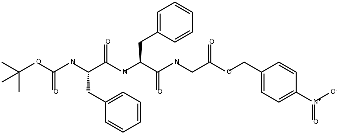 Glycine, N-[N-[N-[(1,1-dimethylethoxy)carbonyl]-L-phenylalanyl]-L-phenylalanyl]-, (4-nitrophenyl)methyl ester (9CI)