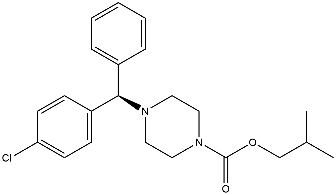 1-Piperazinecarboxylic acid, 4-[(R)-(4-chlorophenyl)phenylmethyl]-, 2-methylpropyl ester