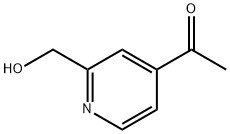 1-(2-(Hydroxymethyl)pyridin-4-yl)ethanone Struktur