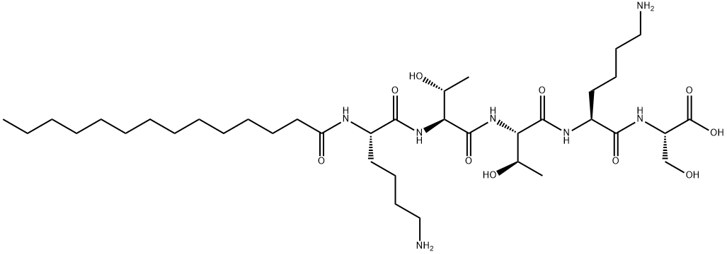 肉豆蔻酰五肽-4 結(jié)構(gòu)式