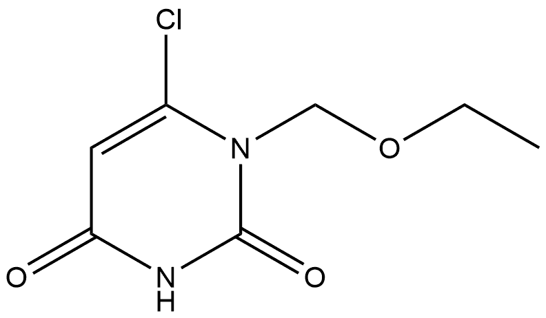 6-Chloro-1-(ethoxymethyl)-2,4(1H,3H)-pyrimidinedione Struktur