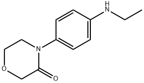 3-Morpholinone, 4-[4-(ethylamino)phenyl]- Struktur