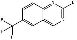 Quinazoline, 2-bromo-6-(trifluoromethyl)- Struktur