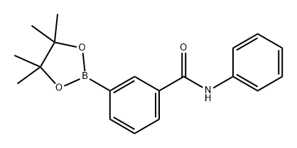 Benzamide, N-phenyl-3-(4,4,5,5-tetramethyl-1,3,2-dioxaborolan-2-yl)- Struktur