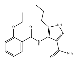 1H-Pyrazole-3-carboxamide, 4-[(2-ethoxybenzoyl)amino]-5-propyl- Struktur