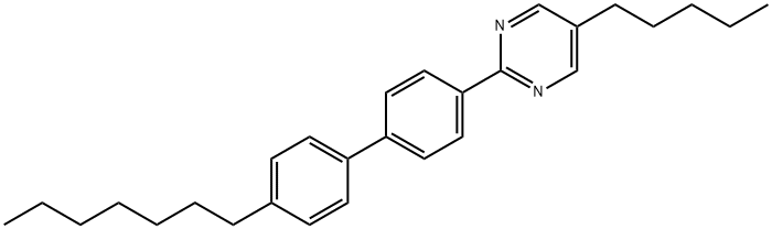 Pyrimidine, 2-(4'-heptyl[1,1'-biphenyl]-4-yl)-5-pentyl- Struktur