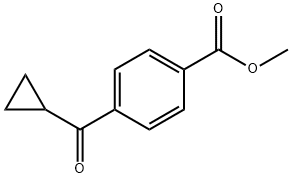 Methyl 4-(cyclopropanecarbonyl)benzoate Struktur