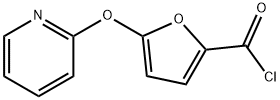 5-(Pyridin-2-yloxy)-2-furoyl chloride Struktur