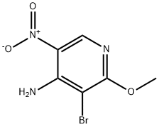 3-bromo-2-methoxy-5-nitro-pyridin-4-amine Struktur