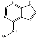 7H-Pyrrolo[2,3-d]pyrimidine, 4-hydrazinyl- Struktur