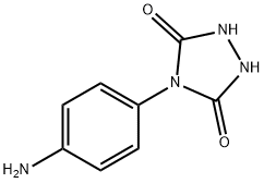 1,2,4-Triazolidine-3,5-dione, 4-(4-aminophenyl)- Struktur