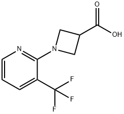 3-Azetidinecarboxylic acid, 1-[3-(trifluoromethyl)-2-pyridinyl]- Struktur