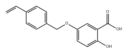 Benzoic acid, 5-[(4-ethenylphenyl)methoxy]-2-hydroxy- Struktur