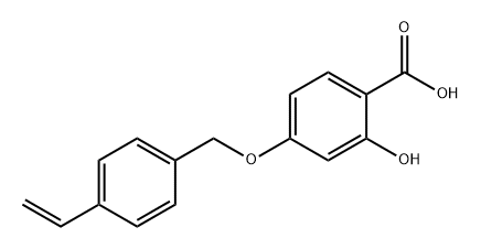 Benzoic acid, 4-[(4-ethenylphenyl)methoxy]-2-hydroxy- Struktur