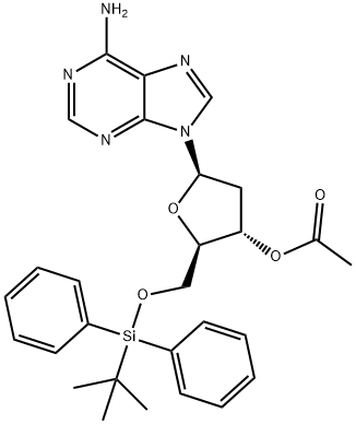 Adenosine, 2'-deoxy-5'-O-[(1,1-dimethylethyl)diphenylsilyl]-, 3'-acetate (9CI)