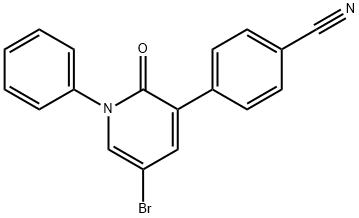 Benzonitrile, 4-(5-bromo-1,2-dihydro-2-oxo-1-phenyl-3-pyridinyl)-