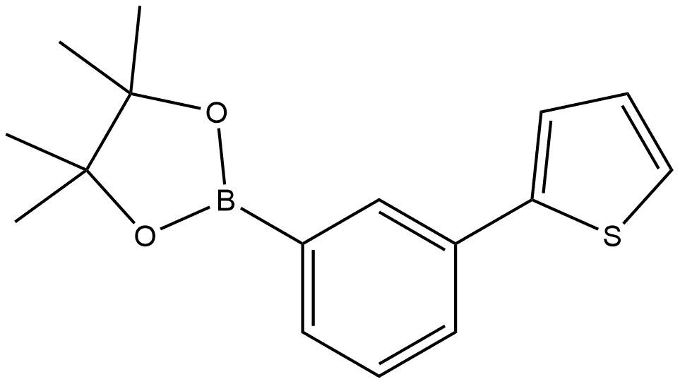 4,4,5,5-Tetramethyl-2-[3-(2-thienyl)phenyl]-1,3,2-dioxaborolane Struktur