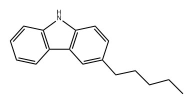 9H-Carbazole, 3-pentyl- Struktur