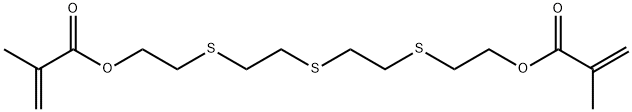 3,6,9-trithiaundecamethylene-1,11-dimethacrylate Struktur