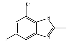 1H-Benzimidazole, 7-bromo-5-fluoro-2-methyl- Struktur