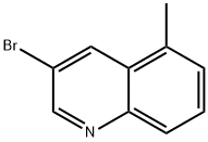 Quinoline, 3-bromo-5-methyl- Struktur