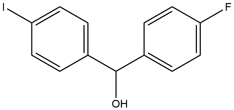 Benzenemethanol, 4-fluoro-α-(4-iodophenyl)- (9CI)