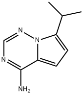 7-(1-Methylethyl)pyrrolo[2,1-f][1,2,4]triazin-4-amine Struktur