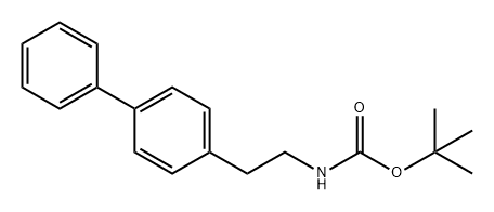 Carbamic acid, N-(2-[1,1'-biphenyl]-4-ylethyl)-, 1,1-dimethylethyl ester Struktur