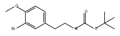 Carbamic acid, N-[2-(3-bromo-4-methoxyphenyl)ethyl]-, 1,1-dimethylethyl ester Struktur