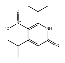 2(1H)-Pyridinone, 4,6-bis(1-methylethyl)-5-nitro- Struktur