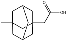 3-methyltricyclo[3.3.1.13,7]decan-1-ylacetic acid Struktur