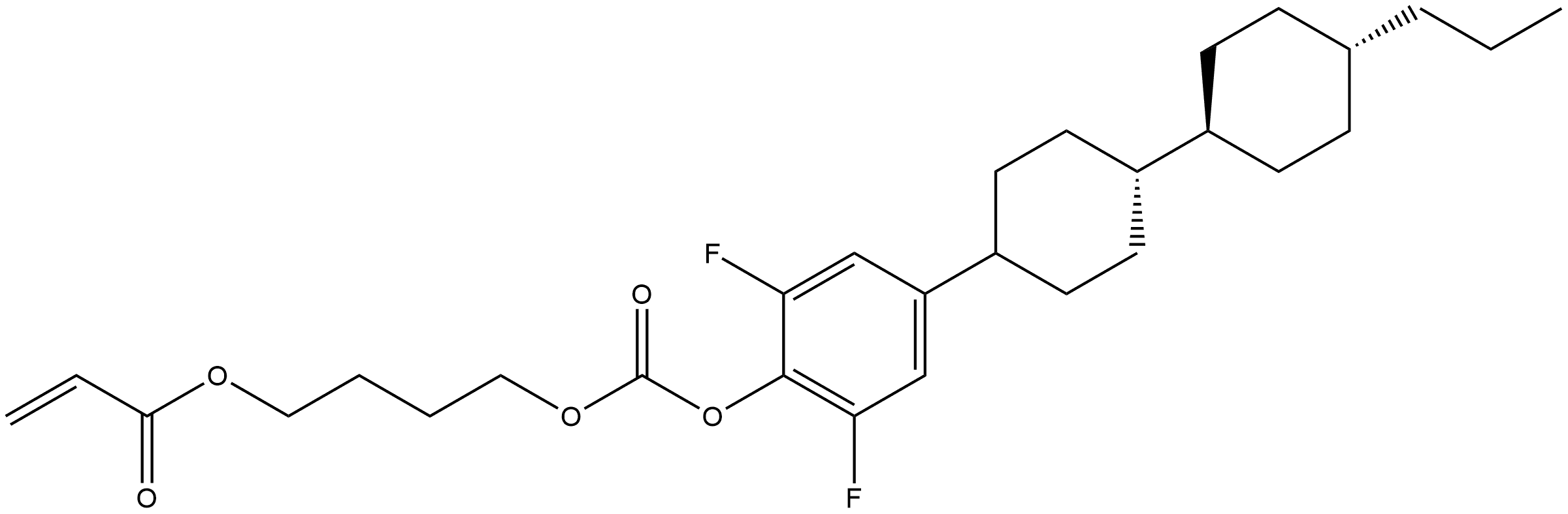 4-(((2,6-difluoro-4-(trans，trans-4'-propyl-[1,1'-bi(cyclohexan)]-4-yl)phenoxy)carbonyl)oxy)butyl acrylate|NULL