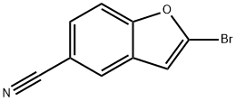 5-Benzofurancarbonitrile, 2-bromo- Struktur