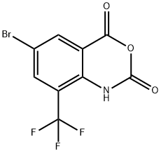 5-Bromo-3-(trifluoromethyl)isatoic anhydride Struktur