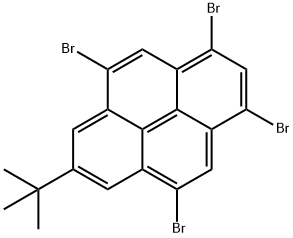 Pyrene, 1,3,5,9-tetrabromo-7-(1,1-dimethylethyl)- Struktur