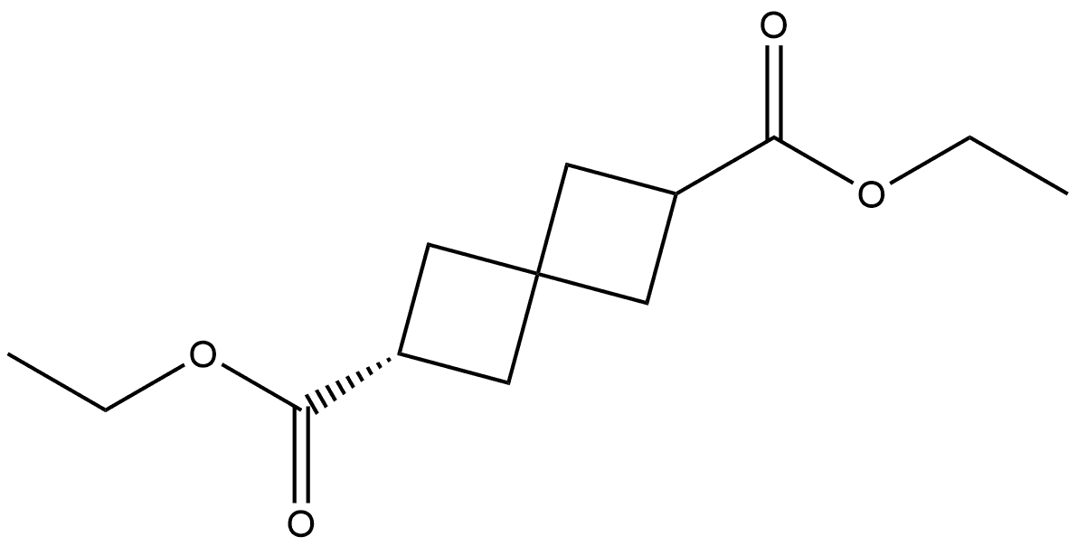 Spiro[3.3]heptane-2,6-dicarboxylic acid, diethyl ester, (R)- (9CI) Struktur