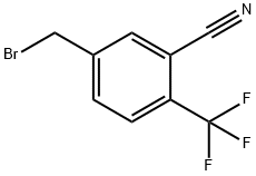 Benzonitrile, 5-(bromomethyl)-2-(trifluoromethyl)- Struktur