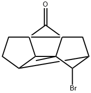 1,3,5-Methenocyclopenta[cd]pentalen-2(1H)-one, 4-bromooctahydro-3-methyl- Struktur