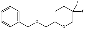 2H-Pyran, 5,5-difluorotetrahydro-2-[(phenylmethoxy)methyl]- Struktur