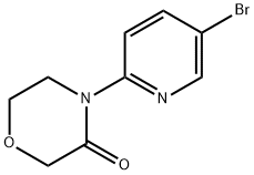 3-Morpholinone, 4-(5-bromo-2-pyridinyl)- Struktur