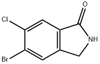 5-溴-6-氯異吲哚啉-1-酮, 1427383-34-3, 結構式