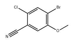 Benzonitrile, 4-bromo-2-chloro-5-methoxy- Struktur