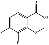 3-Fluoro-2-methoxy-4-methylbenzoic acid Struktur