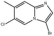 3-bromo-6-chloro-7-methylimidazo[1,2-a]pyridine Struktur