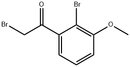 2-Bromo-3-methoxyphenacyl bromide Struktur