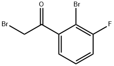 2-Bromo-3-fluorophenacyl bromide Struktur