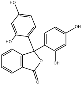 3,3-Bis(2,4-dihydroxyphenyl)-1(3H)-isobenzofuranone Struktur